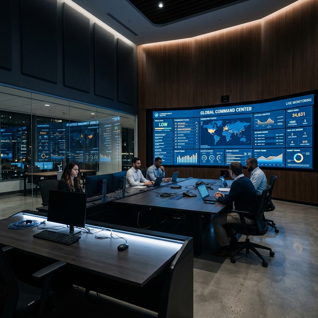 Instalasi Smart Meeting Room dan Command Center oleh PT MITSINDO VISUAL PRATAMA